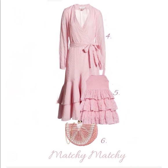 Rachel Parcell Seersucker long sleeve wrap dress - Picture 4 of 11